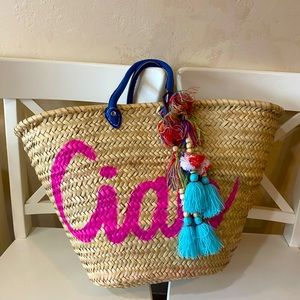 Brand new Misa Marrakech Ciao straw bag. Large with dustbag. Regular $225.00